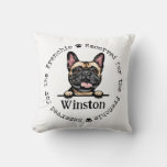 Frenchie Reserved For The Dog Pillow - Bulldog at Zazzle