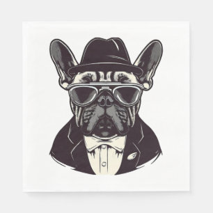 Frenchie The Gangster Napkins