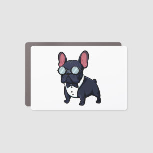 Frenchie The Gentlemen Car Magnet