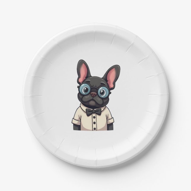 Frenchie The Gentlemen Copy (3) Paper Plates (Front)