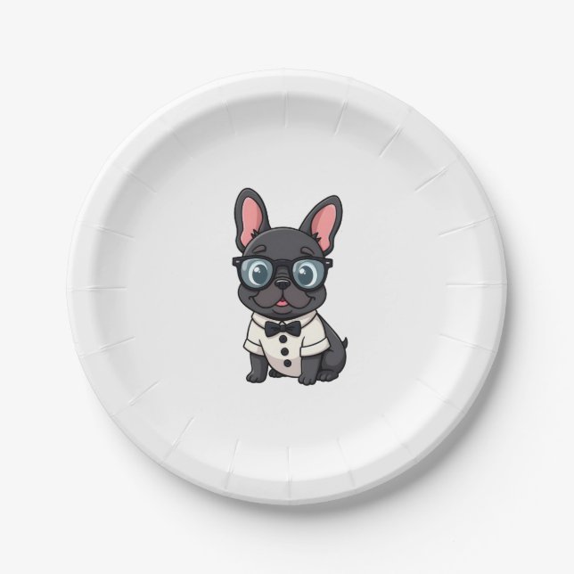 Frenchie The Gentlemen Copy (4) Paper Plates (Front)