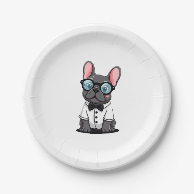 Frenchie The Gentlemen Copy (5) Paper Plates (Front)