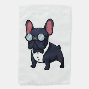 Frenchie The Gentlemen Garden Flag