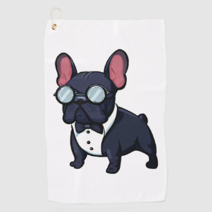 Frenchie The Gentlemen Golf Towel