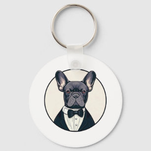 Frenchie The Gentlemen Keychain