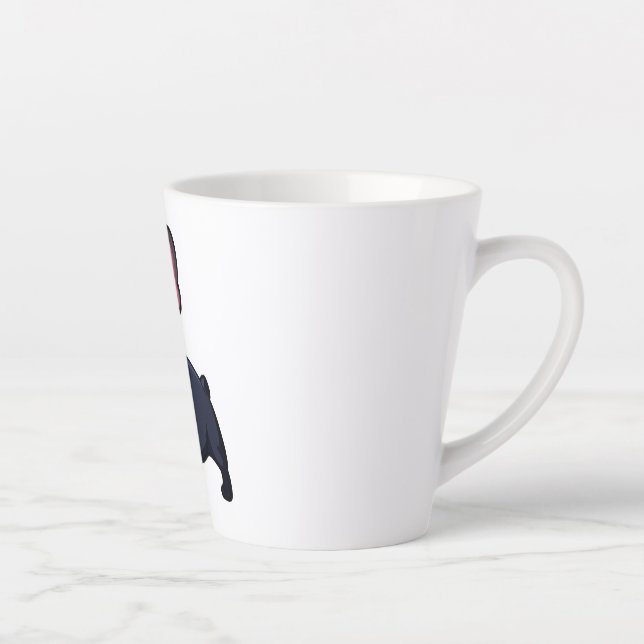 Frenchie The Gentlemen  Latte Mug (Right)