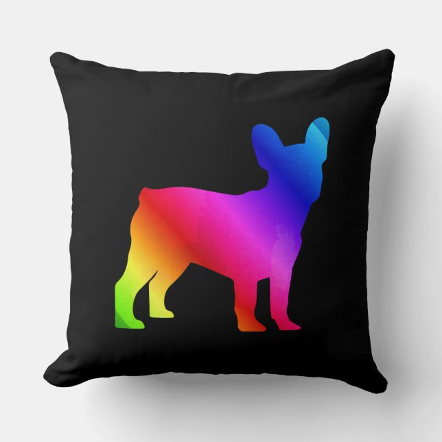 Frenchie     throw pillow (Front)