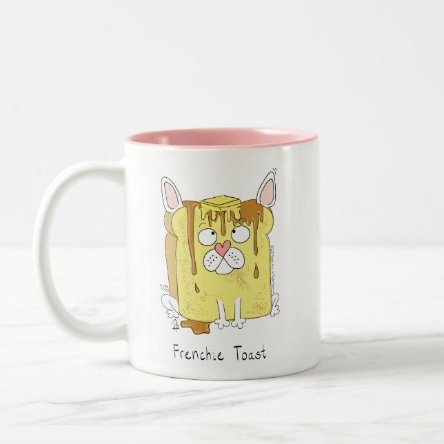 Frenchie Toast French Bulldog Coffee Mug (Left)