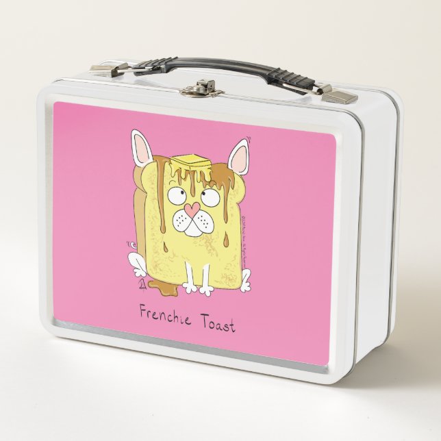 Frenchie Toast French Bulldog Lunch Box (Front)
