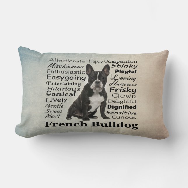 Frenchie Traits Pillow (Front)