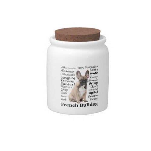 Frenchie Traits Treat Jar