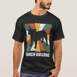 Frenchie   Vintage French Bulldog Dog   Retro Styl T-Shirt