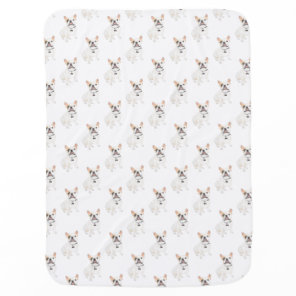 Frenchie (White Pied) Baby Blanket