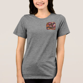 Frenchie Witch Cute Halloween Tri-Blend Shirt