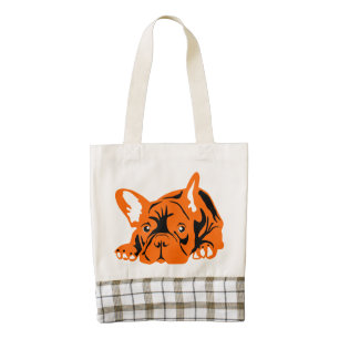 Frenchie Zazzle HEART Tote Bag