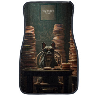  Frenchie's Bank: Biscuit Baron Art Print Car Floor Mat