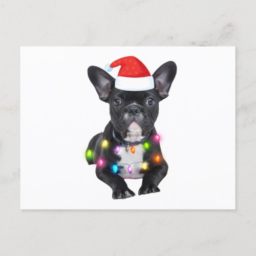 frenchies christmas gift for bulldog lovers postcard