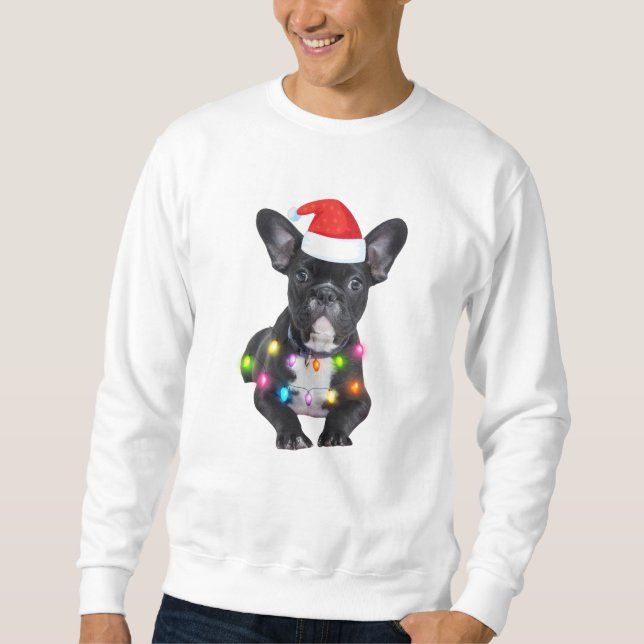 frenchies christmas gift for bulldog lovers sweatshirt (Front)