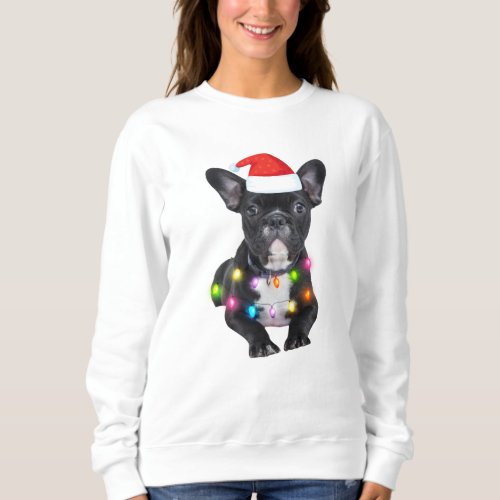 frenchies christmas gift for bulldog lovers sweatshirt