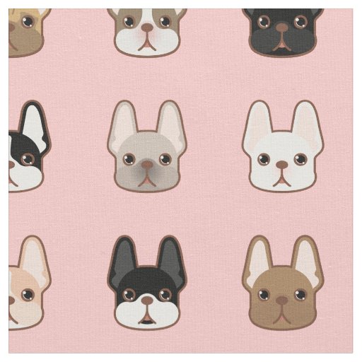 Frenchies Family Fabric