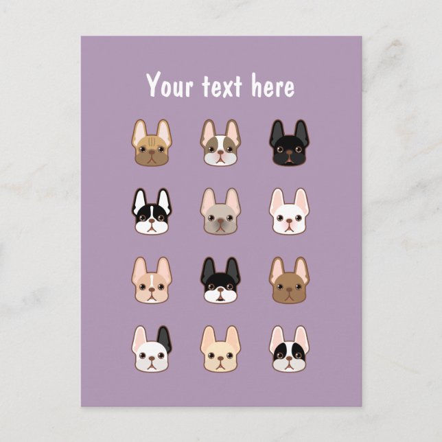 Frenchies Family Postcard (Front)