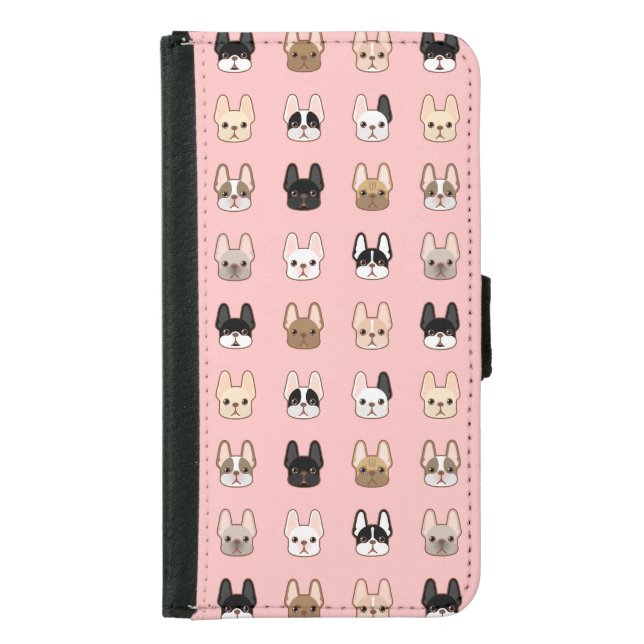 Frenchies Family Samsung Galaxy Wallet Case (Front)