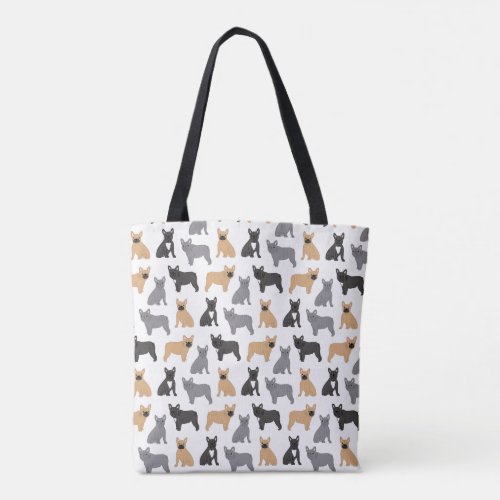 Frenchies French Bulldog _ Pick Your Color Tote Bag