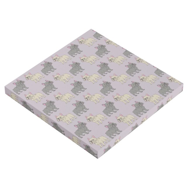Frenchies, Purple Gallery Wrap (3/4)