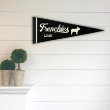 Frenchies Retro Script Personalized - Black