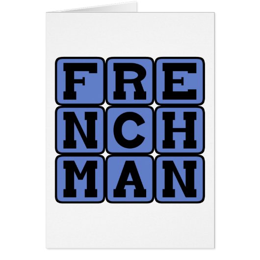 Frenchman, Nationality Cards (Front)