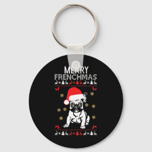 Frenchmas French Bulldog Keychain
