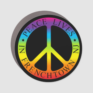 Frenchtown Peace Car Magnet