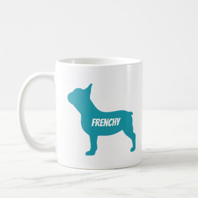 Frenchy Dog Dad T-Shirt Coffee Mug (Left)