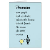 Frenemies – a funny feel better soon poem (Front)