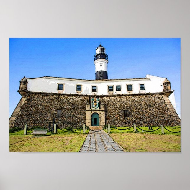 FRENTE DO FAROL DA BARRA - Salvador Ba Poster (Front)