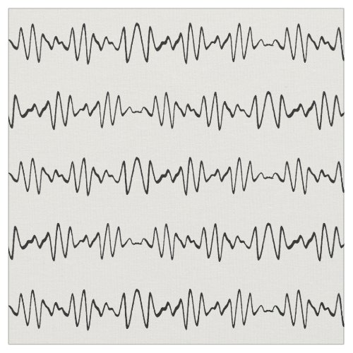 Frequency Line Squiggles Fabric