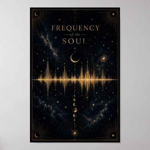 Frequency of the Soul Poster | Celestial Soundwave