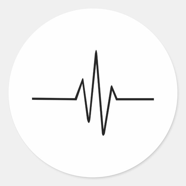 Frequency Pulse Classic Round Sticker (Front)