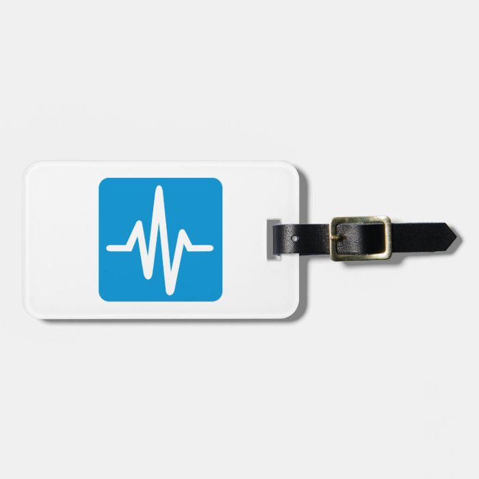 Frequency pulse heartbeat luggage tags