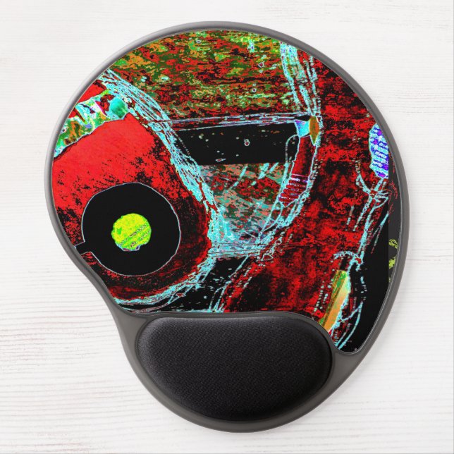 Frequency Serpent – Abstract Energy Compact Mirror Gel Mouse Pad (Front)