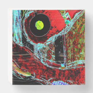 Frequency Serpent – Abstract Energy Wood Box Sign