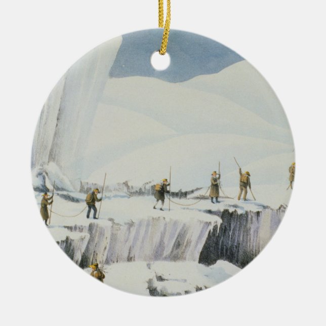 Frequent Appearance of the Ice with Bridges of Sno Ceramic Ornament (Front)