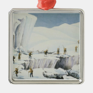 Frequent Appearance of the Ice with Bridges of Sno Metal Ornament