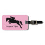 Frequent Flyer Custom Show Jumping Equestrian Ride Luggage Tag