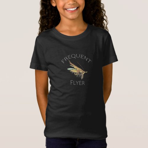 Frequent Flyer Fly Fishing Fisherman River Trout T_Shirt