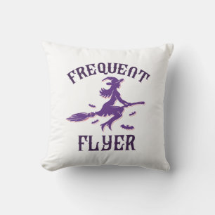 Frequent Flyer Throw Pillow
