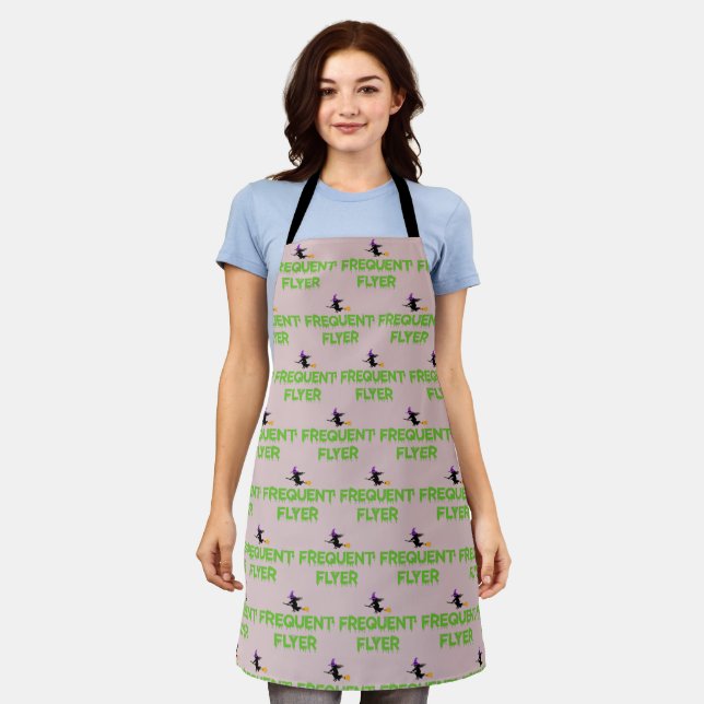 Frequent Flyer (Witch) Green Version  Apron (Worn)
