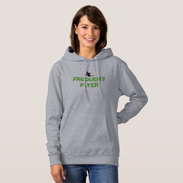 Frequent Flyer (Witch) Green Version  Hoodie (Front Full)
