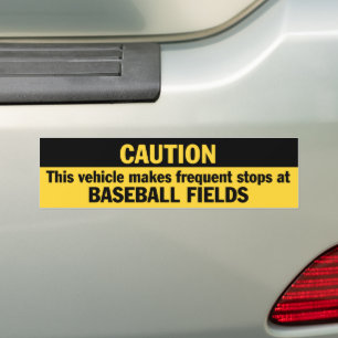 Frequent Stops (Baseball) Bumper Sticker