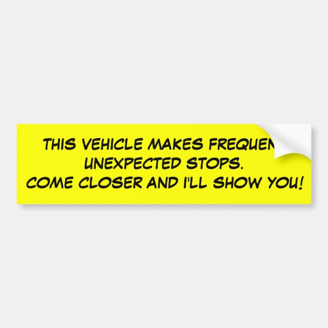 Frequent Stops Bumper Sticker (Front)